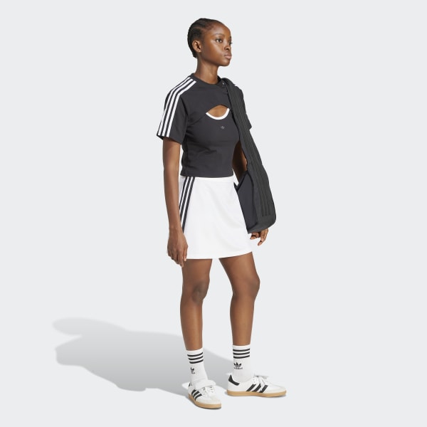 【ADIDAS】Adidas Color 3S Mini Skirt JD0314 ADIDAS ORIGINALS Lilac adicolor 3-Stripes short skirt for