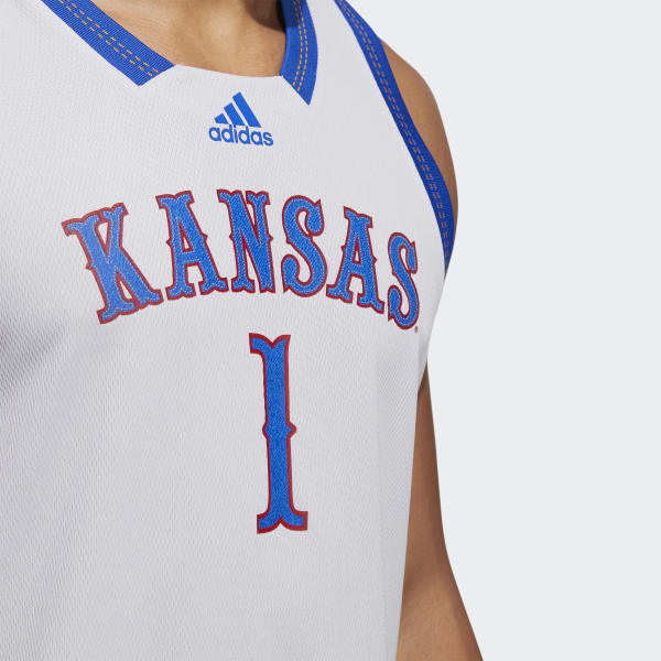Men's adidas #31 Royal Kansas Jayhawks Team Swingman Basketball Jersey