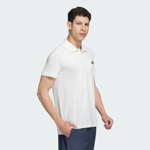 White adidas Polo Tee