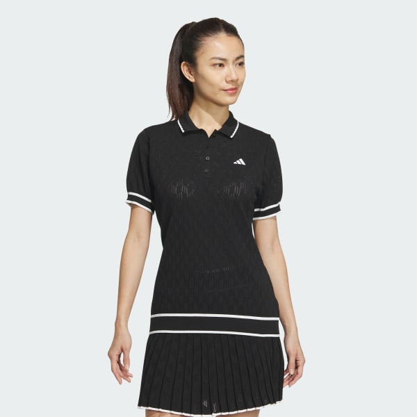 adidas ブラック ポロシャツとスカート アディダス 【ゴルフ】ULT365 PRIMEKNITプリーツスカート