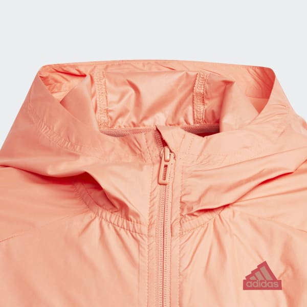adidas City Escape Woven Lightweight Packable Windbreaker Orange adidas Thailand