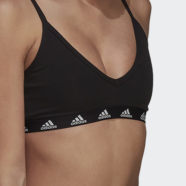 Czerń adidas Purebare Light-Support Bra