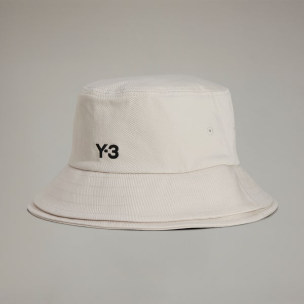 Grey Y-3 3-Stripes Bucket Hat
