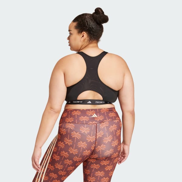 Svart TECHFIT Bh (Plus Size)