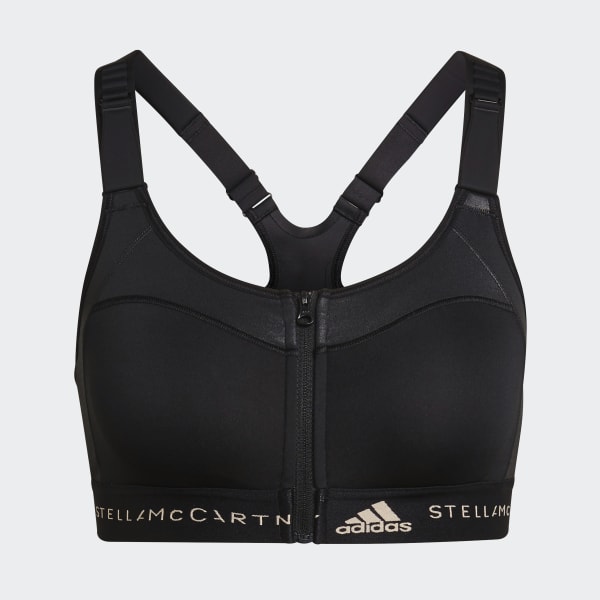 Black adidas by Stella McCartney TrueStrength Post-Mastectomy High-Support Sport Bra JKK89