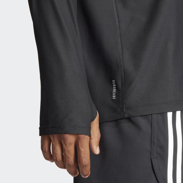 ★★Adairs★★ Own the Run Long Sleeve Tee IN1486 adidas Men's Running Own The Run Long Sleeve Tee - Black
