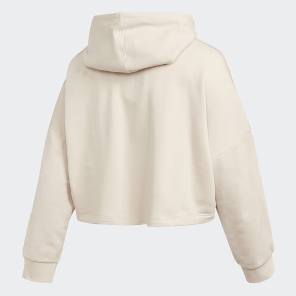 Adidas cropped hoodie beige Clearance
