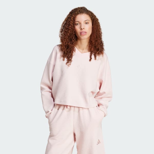 Felpa rosa adidas clearance