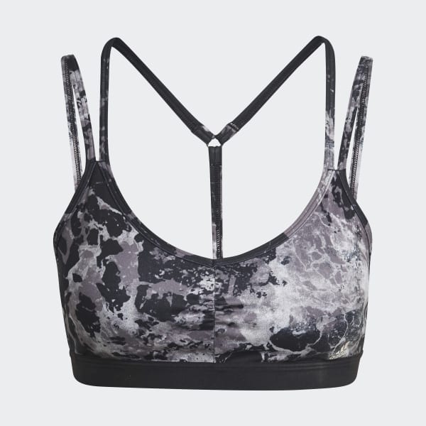cerná Podprsenka Yoga Essentials Studio Light-Support Allover Print TG117