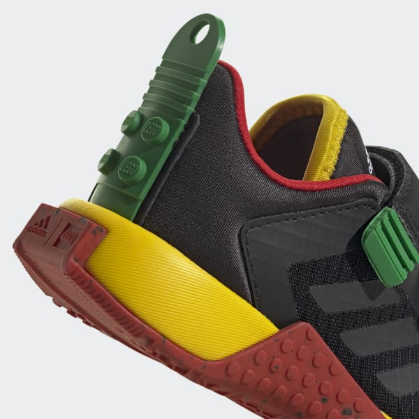 Zwart adidas Sport DNA x LEGO® Lifestyle Schoenen met Dubbel Klittenband