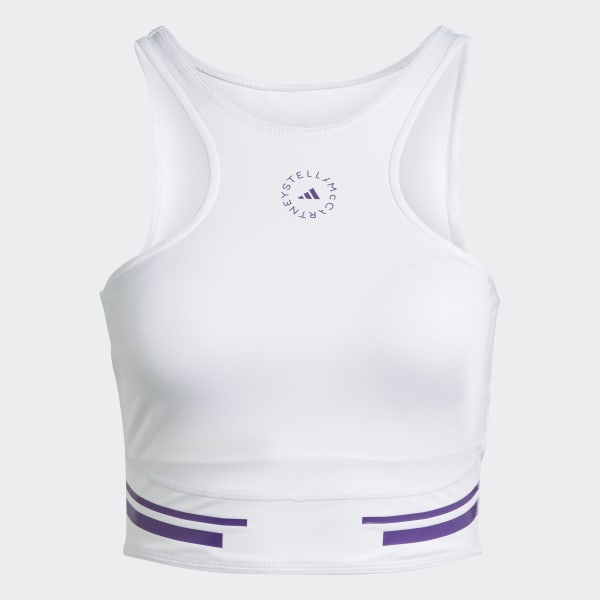 Vit adidas by Stella McCartney TruePace Crop Top HEAT.RDY CL389