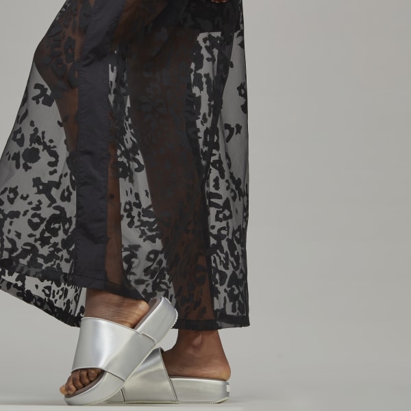 Negro Y-3 Sheer Leopard Skirt CX926