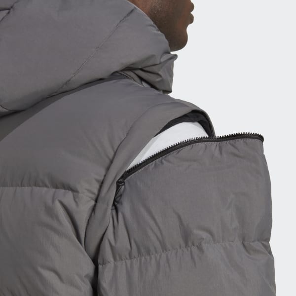 Svart adidas RIFTA Down Regen Hooded Puffer Jacket QA530