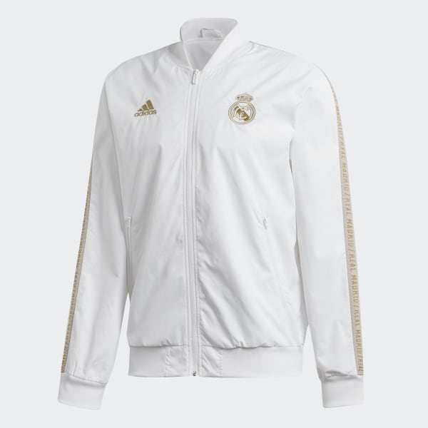 Adidas Áo Khoác Anthem Real Madrid - Trắng | Adidas Vietnam