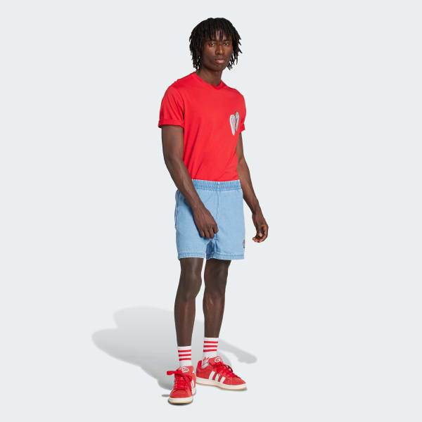 Rojo Camiseta de corte holgado Trefoil Series