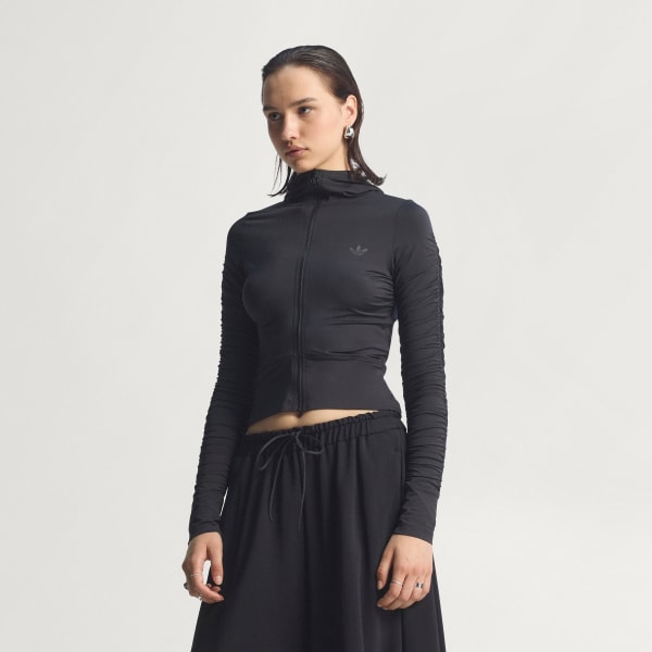 zwart Ruched Sportjack