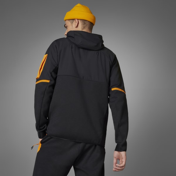 Schwarz Designed for Gameday Premium Kapuzenjacke