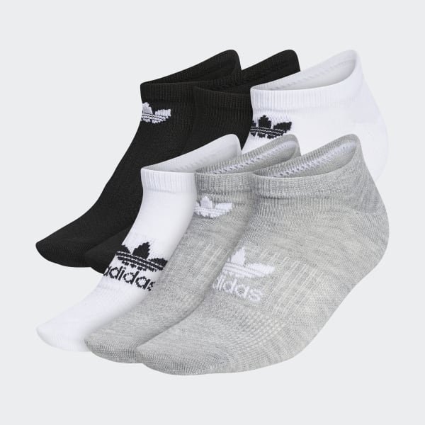 adidas Classic Superlite No-Show Socks 6 Pairs - Grey | Women's ...