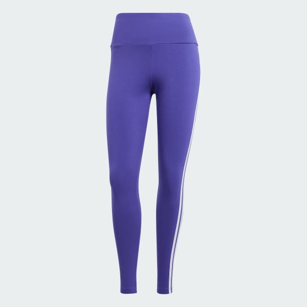 ADIDAS HIGH RISE 7/8 leggings 3 stripe purple size large $41.42 - PicClick  AU