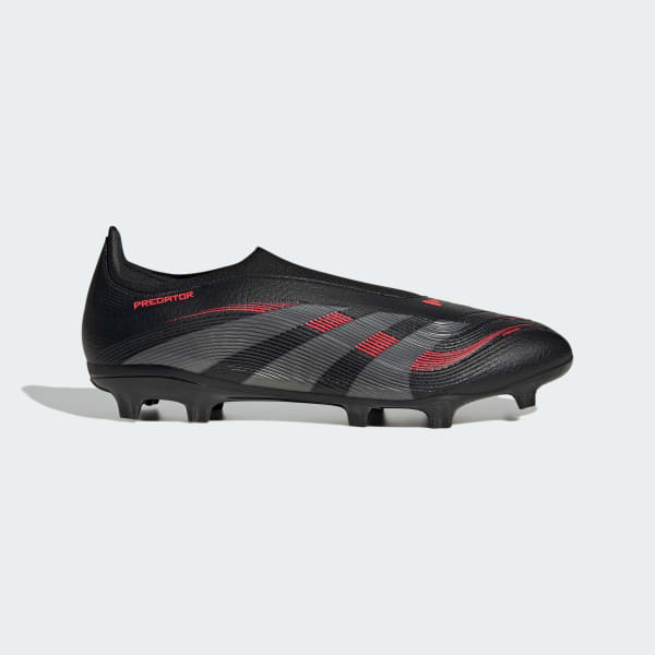 Svart Predator League Laceless Firm/Multi-Ground Fotbollsskor