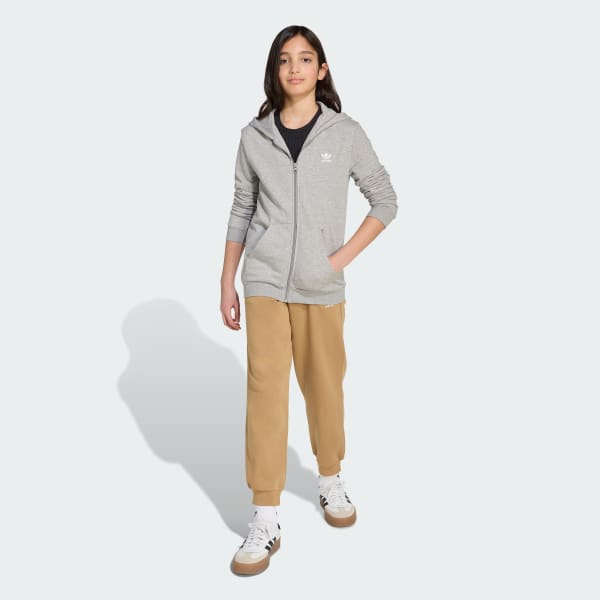 Grey Full-Zip Hoodie Kids