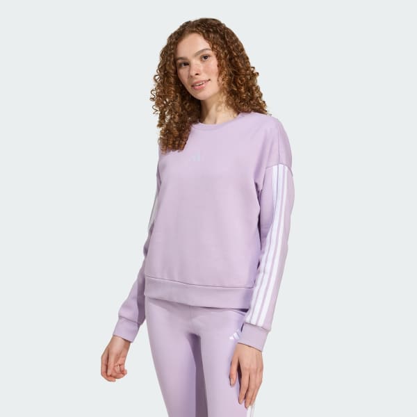 Lila Essentials 3-Stripes Fleece Sweatshirt