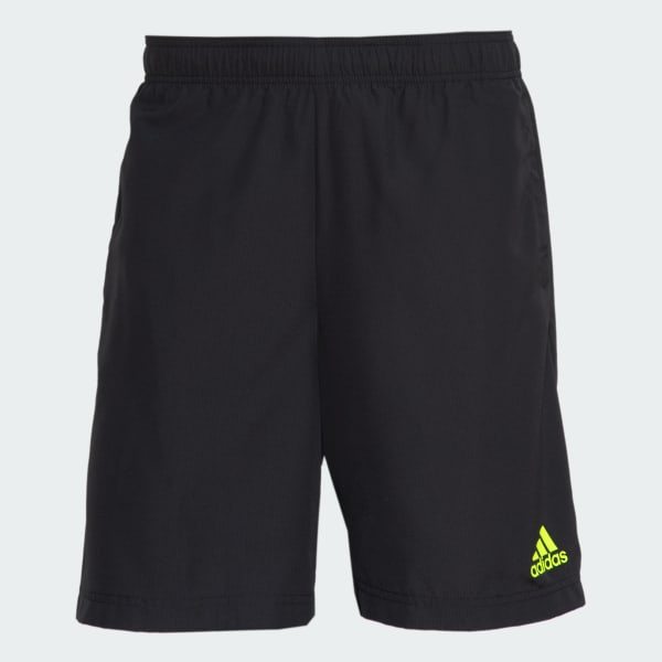Preto Shorts Malha Plana Aeroready