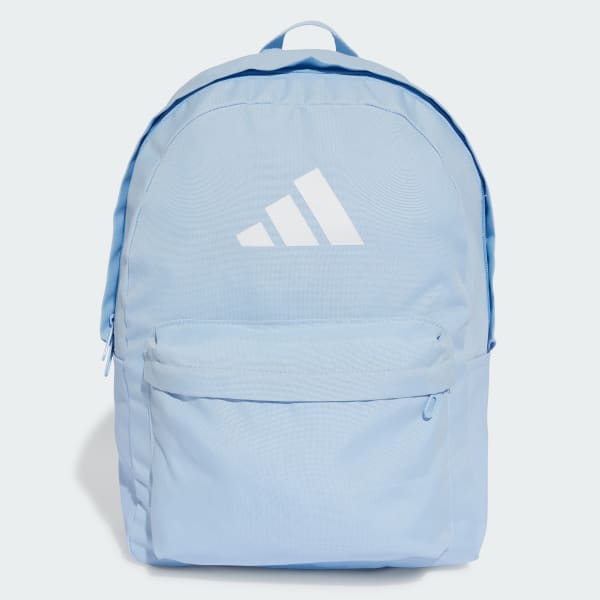 Azul Mochila Classic 3 Bar Logo