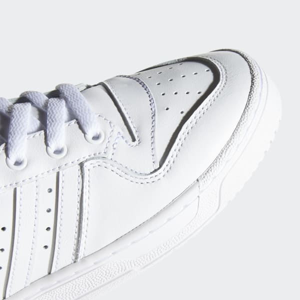 Adidas originals rivalry low trainers in triple white clearance