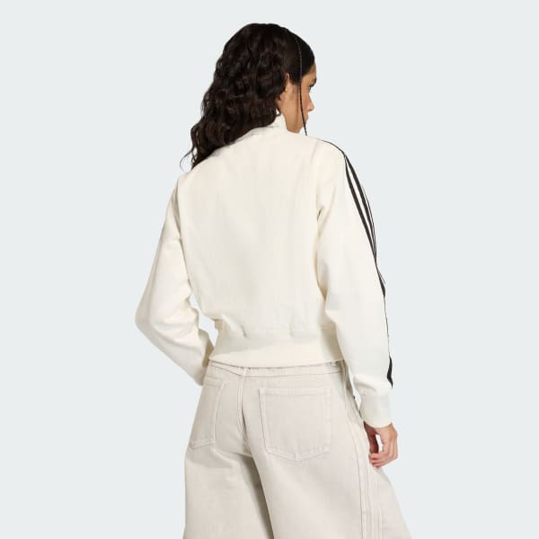 White FIREBIRD TRACK TOP DENIM