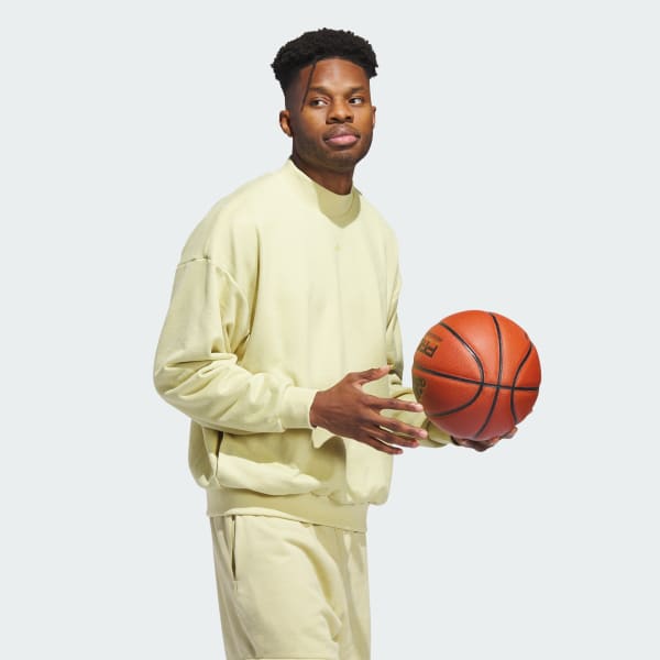 Amarillo Polera cuello redondo Basketball Sueded