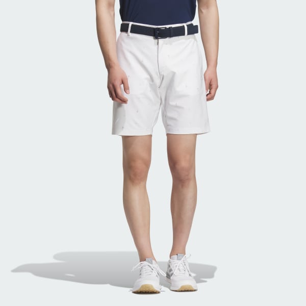 White PG Golf Shorts