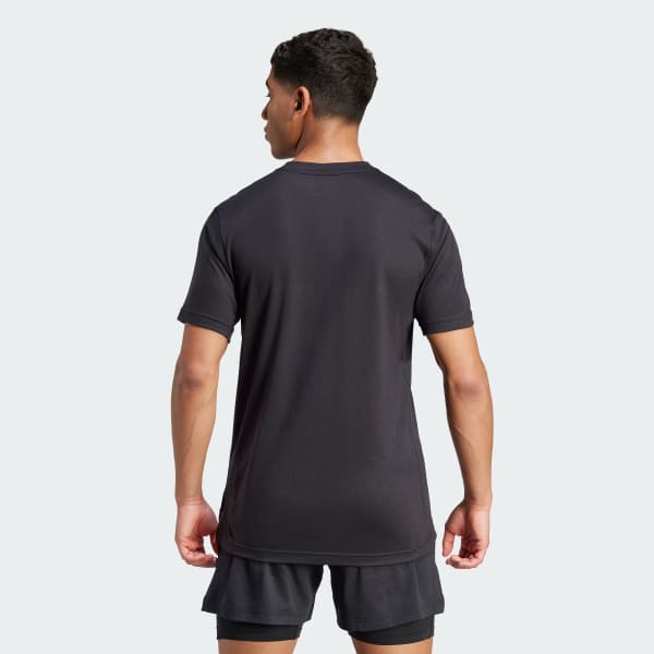 Negro Polo de Entrenamiento Yoga Premium