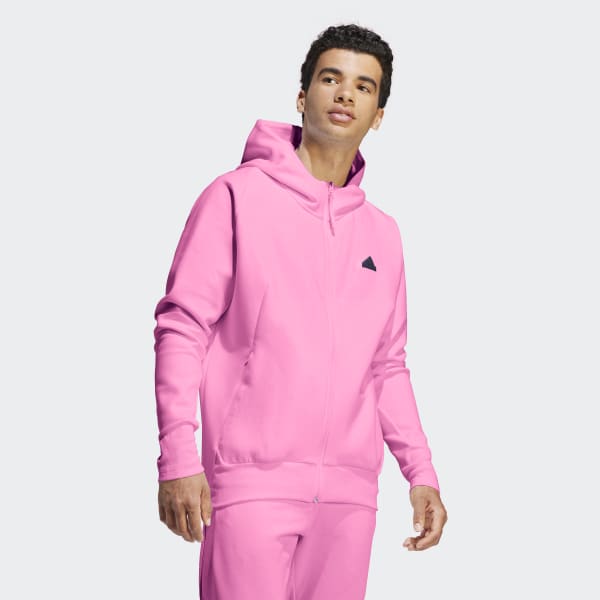adidas Z.N.E. Premium Full Zip Hooded Track Jacket Pink adidas