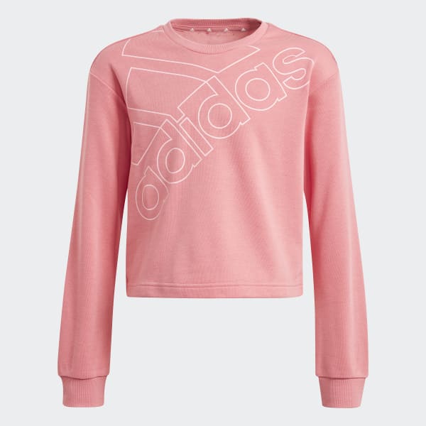 adidas Essentials Logo Sweatshirt - Pink | adidas UK