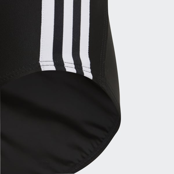 Black Athly V 3-Stripes Swimsuit