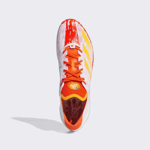 Orange and white adidas football cleats discount