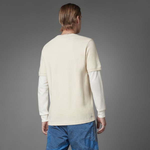 Blanco Playera Blue Version Estampada