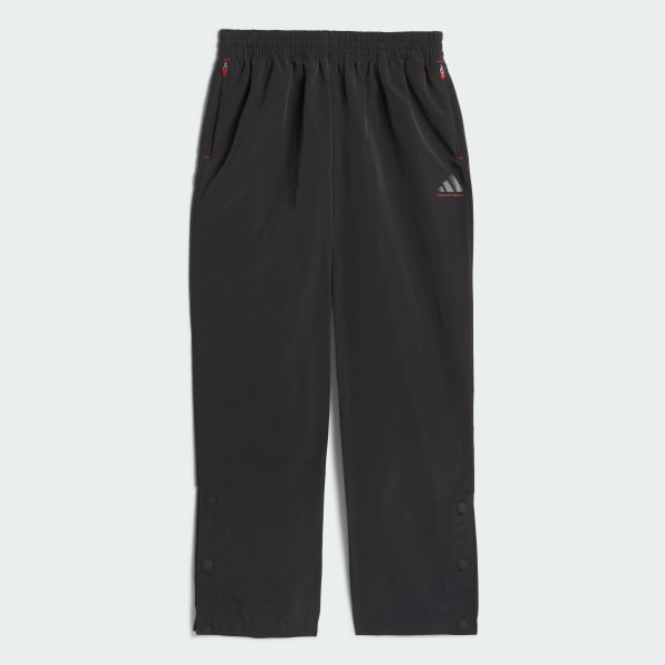 Zwart adidas Basketball Woven Snap Broek