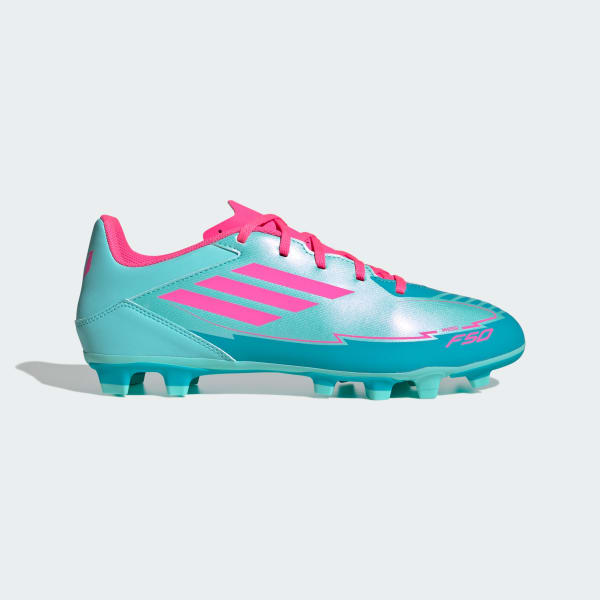 Turquesa Botines F50 Club Messi Terreno Firme/Multiterreno