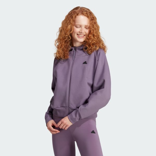 adidas Z.N.E. Full-Zip Hoodie - Purple | Women's US