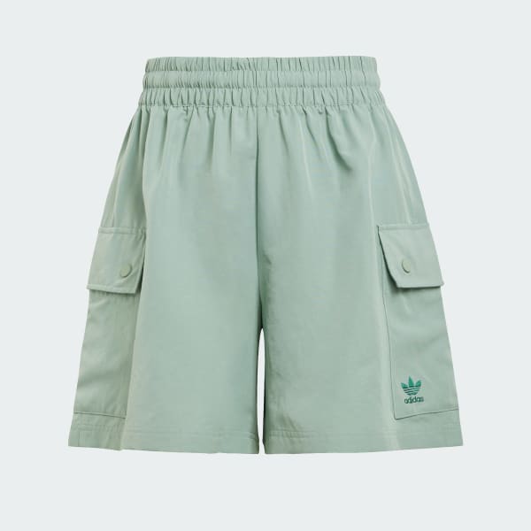 Verde Shorts Cargo Cós Alto Essentials
