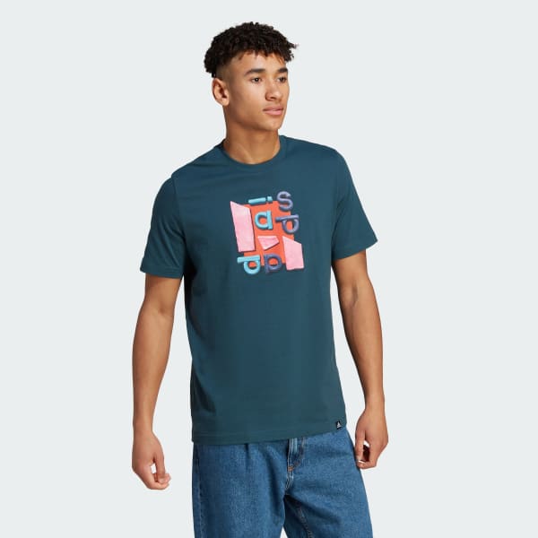 adidas Sportswear Photo Real Two Tone Tee Turquoise adidas Singapore
