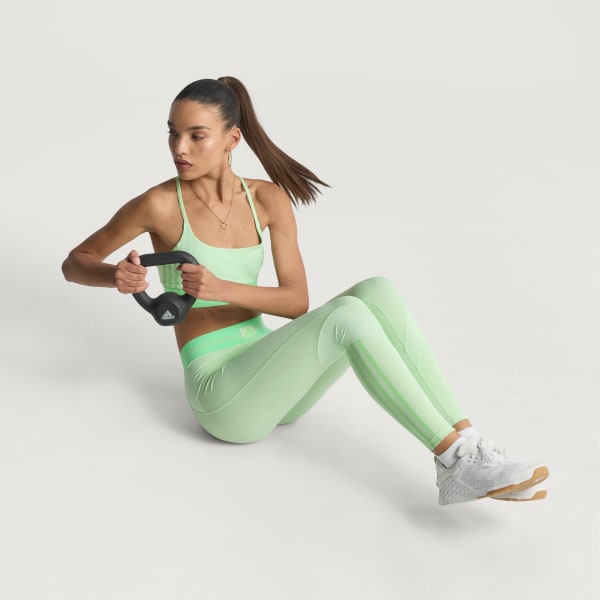 Green Hyperglam Rib Bralette