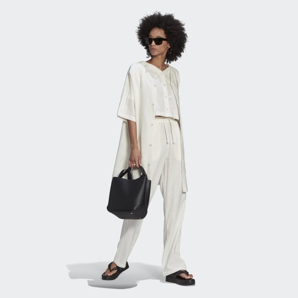 Bianco Pantaloni Linen BY722