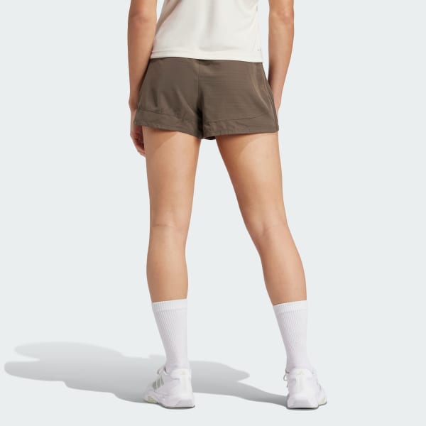 Groen Pacer Training 3-Stripes Geweven High-Rise Short