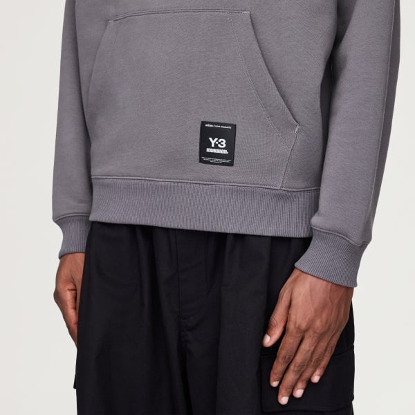 adidas Y-3 NBHD GRAPHIC HOODIE - Grey | Free Shipping with adiClub