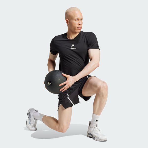 Svart Les Mills Graphic T-skjorte