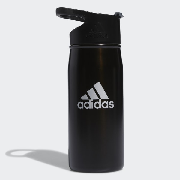 Adidas Steel 600ml Metal Water Bottle Black