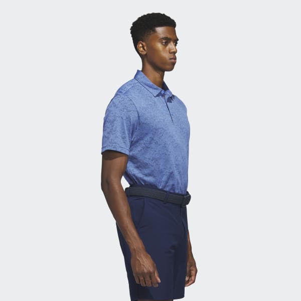 Blu Polo da golf Textured Jacquard